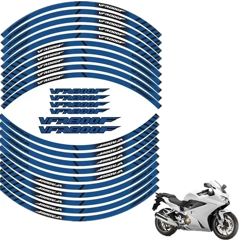 FOR HONDA VFR800F Motorcycle Parts Contour Wheel Decoration Decal Sticker - D