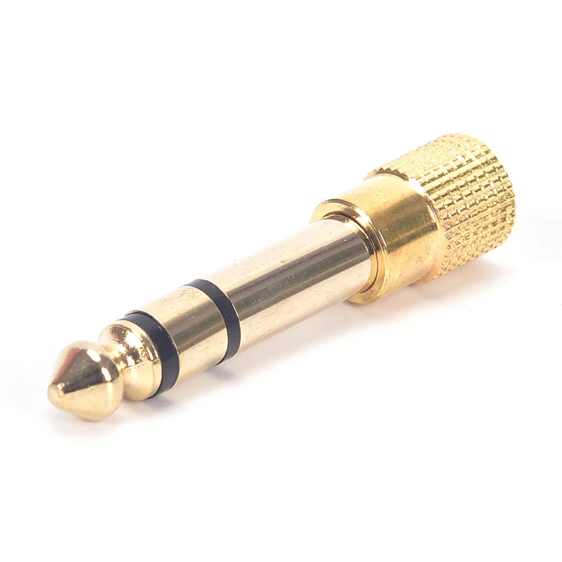 6.5MM Male to 3.5MM Female Jack Plug Audio Headset Microphone Recording Adapter 6.5 3.5 Converter Aux Cable Gold Plated