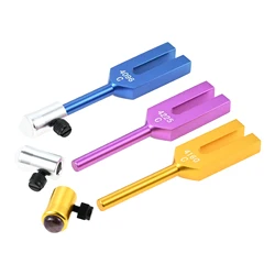 1Set Angel Tuning Fork with Crystal Feet 4096Hz 4160Hz 4225Hz for Clearing Angel Tuners Clear Space Wooden Hammer and Velvet Bag