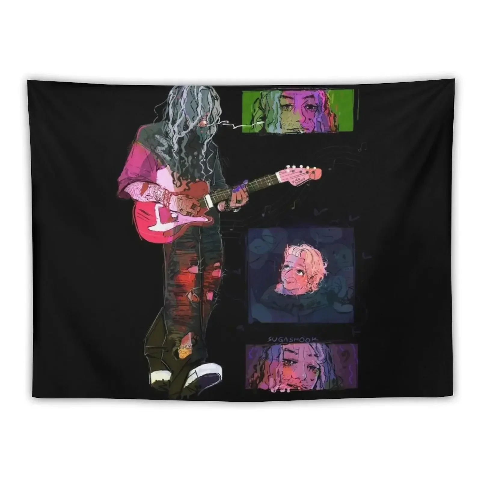 Rockstar Ed Tapestry Wall Tapestries Aesthetic Room Decor Korean Home Decoration Accessories Bedroom Decoration Tapestry