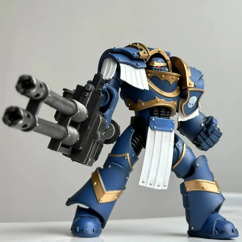 Joytoy ultramarines cataphractii terminator esquadrão sargento terminator 1/18 figura de ação warhammer 30k articulações brinquedo móvel presentes