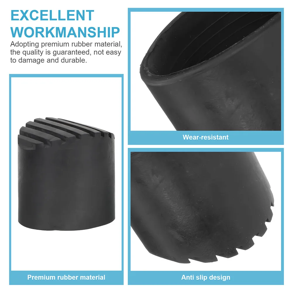 2pcs Non-Slip Foot Covers Rubber Leg Caps Replacement Feet Protectors Durable Rubber Covers Accessories Supplies Feet Pad Home