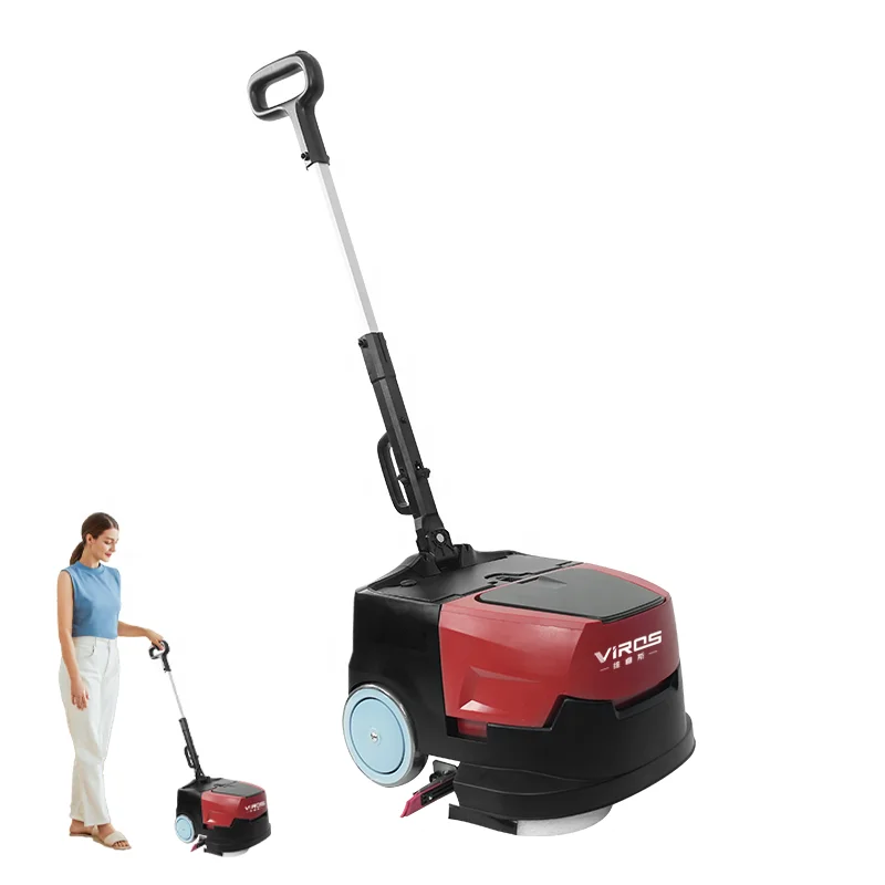 Floor Cleaning Machine Lithium Battery Powered Automatic Vacuum Handheld Commercial Floor Scrubber Dryer Smart Cleaning Machine