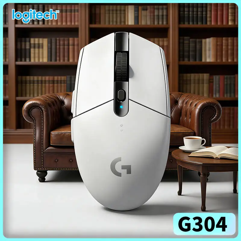 Logitech G304 Wireless Gaming Mouse 12000 DPI HERO Sensor LIGHTSPEED 1ms 9-Month Battery School High Precision Users