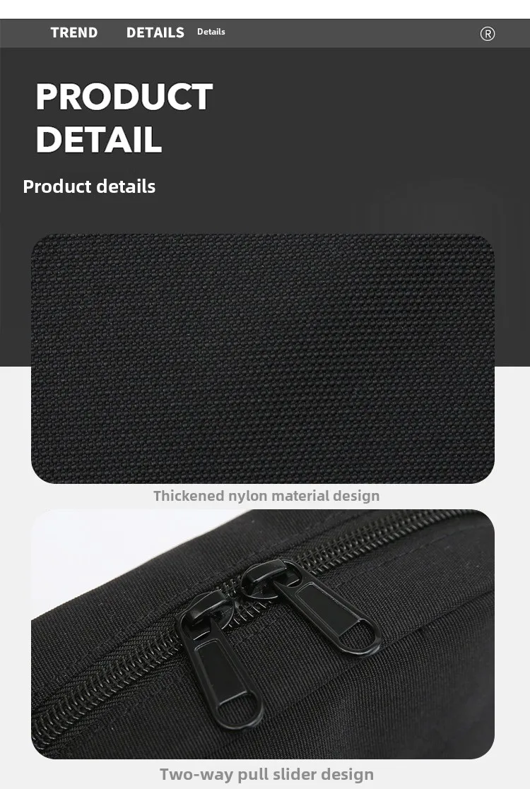 Men's Chest Bag, Casual Mobile Phone, Nylon Shoulder Bag, Men's Simple Crossbody Bag, Sports Single Shoulder Small Backpack