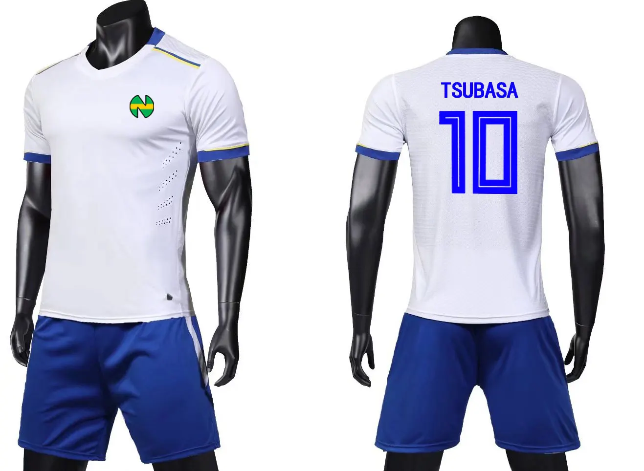 JP Anime Captain Tsubasa Nankatsu School Number 10 Ozora Tsubasa Football Clothing Spain France Classic Top Jersey & Shorts