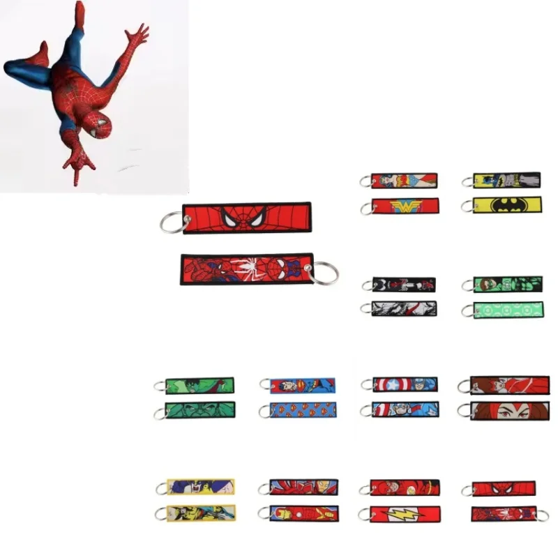 

Аниме забавный мультяшный брелок для ключей, милый брелок с вышивкой, брелок для ключей для рюкзака, мотоцикла, брелок для ключей, аксессуары, подарки