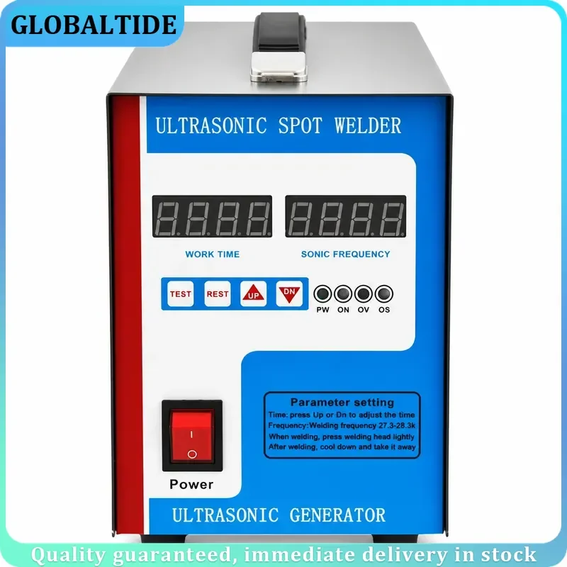 700W Ultrasonic Plastic Spot Welder 28kHz Car Body Repair Machine with 2 Nozzles High Density Welding Tool