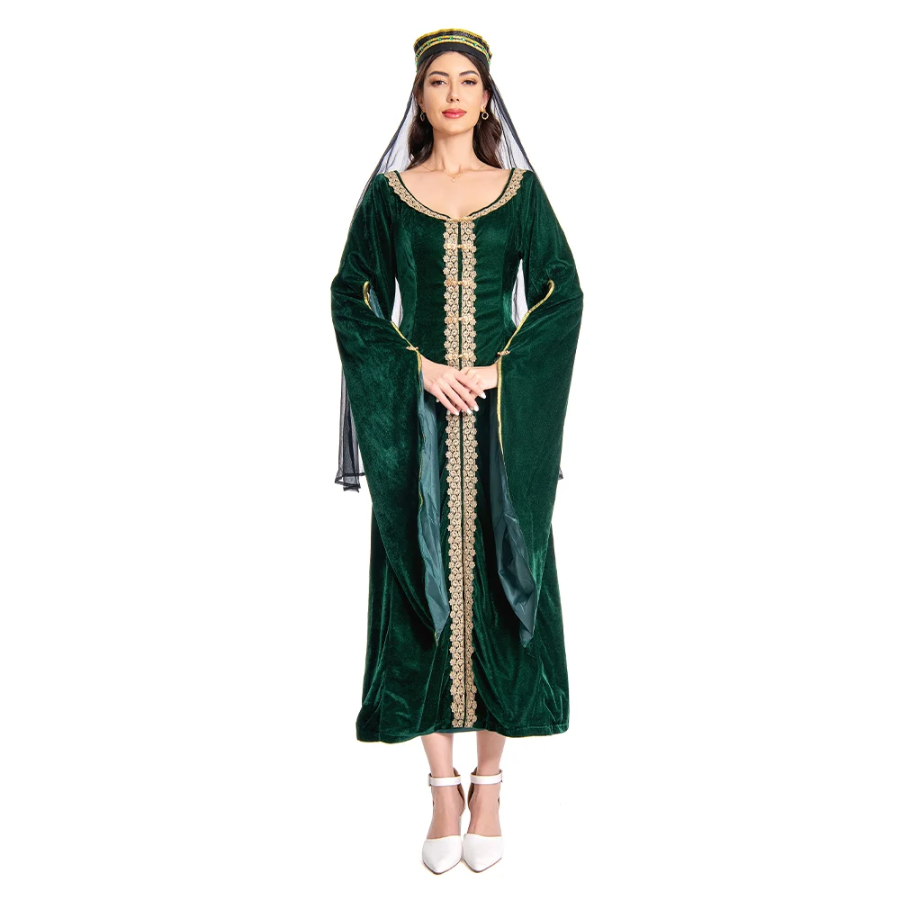 Alicent Cosplay Robe pour Femme, Film Dragon Roleplay, Net Costume, Voile, Halloween, Carnaval, Déguisement de ix, Trempé