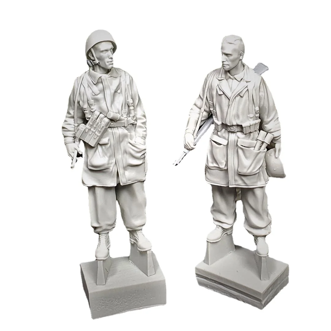 1/35 Scale Resin Figure Model Kit modeling  Scene paratrooper 2 Figs Italy 1944  Unpainted Unassembled  DIY Toys