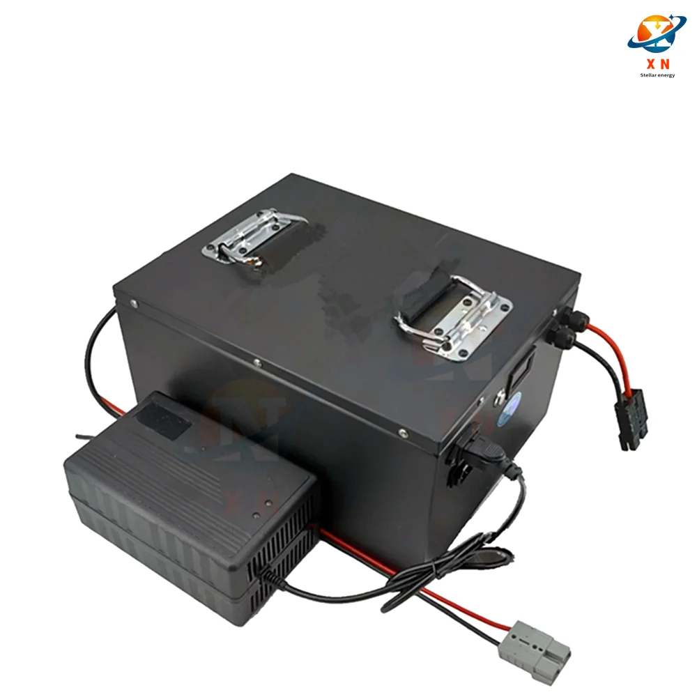 waterproof 36V 100Ah lifepo4 lithium battery BMS with bluetooth for E moped bike scooter tricycle UPS vehicle+10A charger