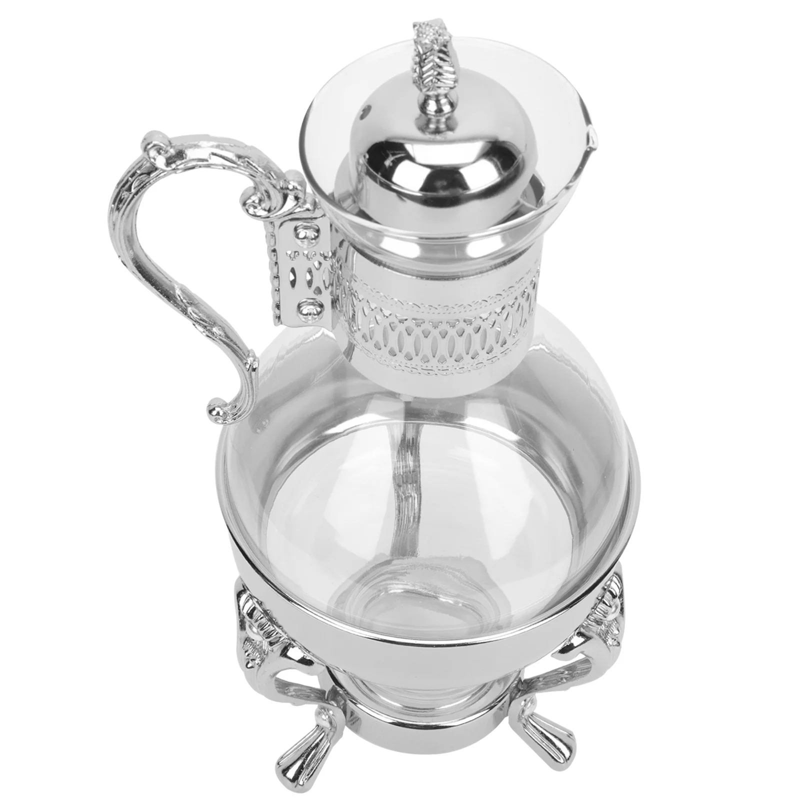 

Vintage Heatable Glass Teapot Premium Material Strong Long Lasting Comfortable Grip Convenient Maintenance Luxury