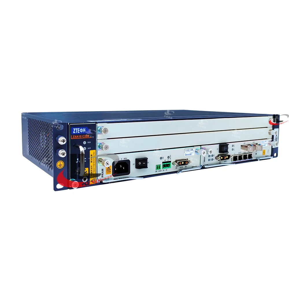 Original Optical Line Terminals 16 ports C320 Mini olt with SMXA/3 10 GE uplink board gtgh c++ card pram ac