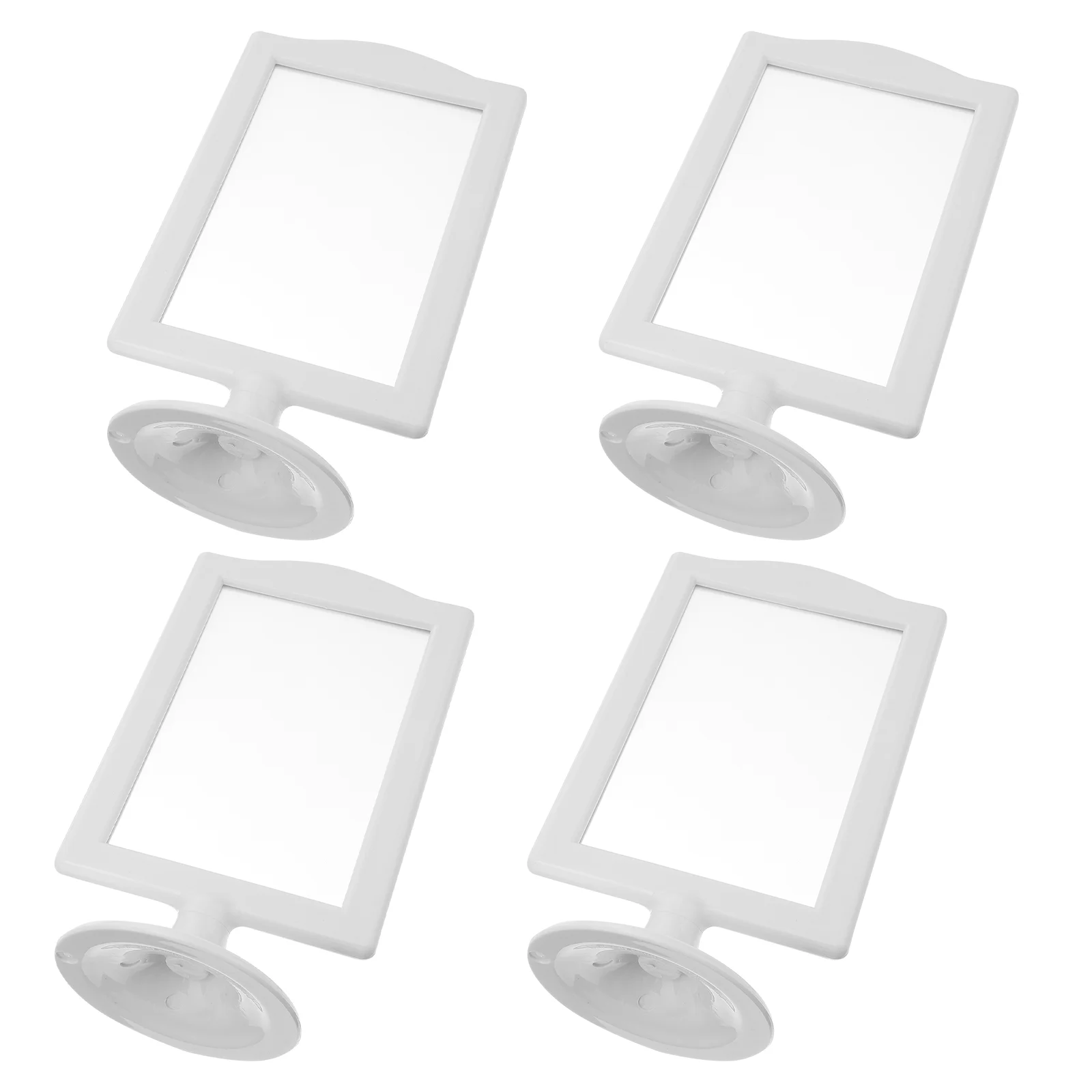 4 Pcs Photo Frame Display Shelves Frames 4x6 Double Table White Picture Tabletop Standing The Album