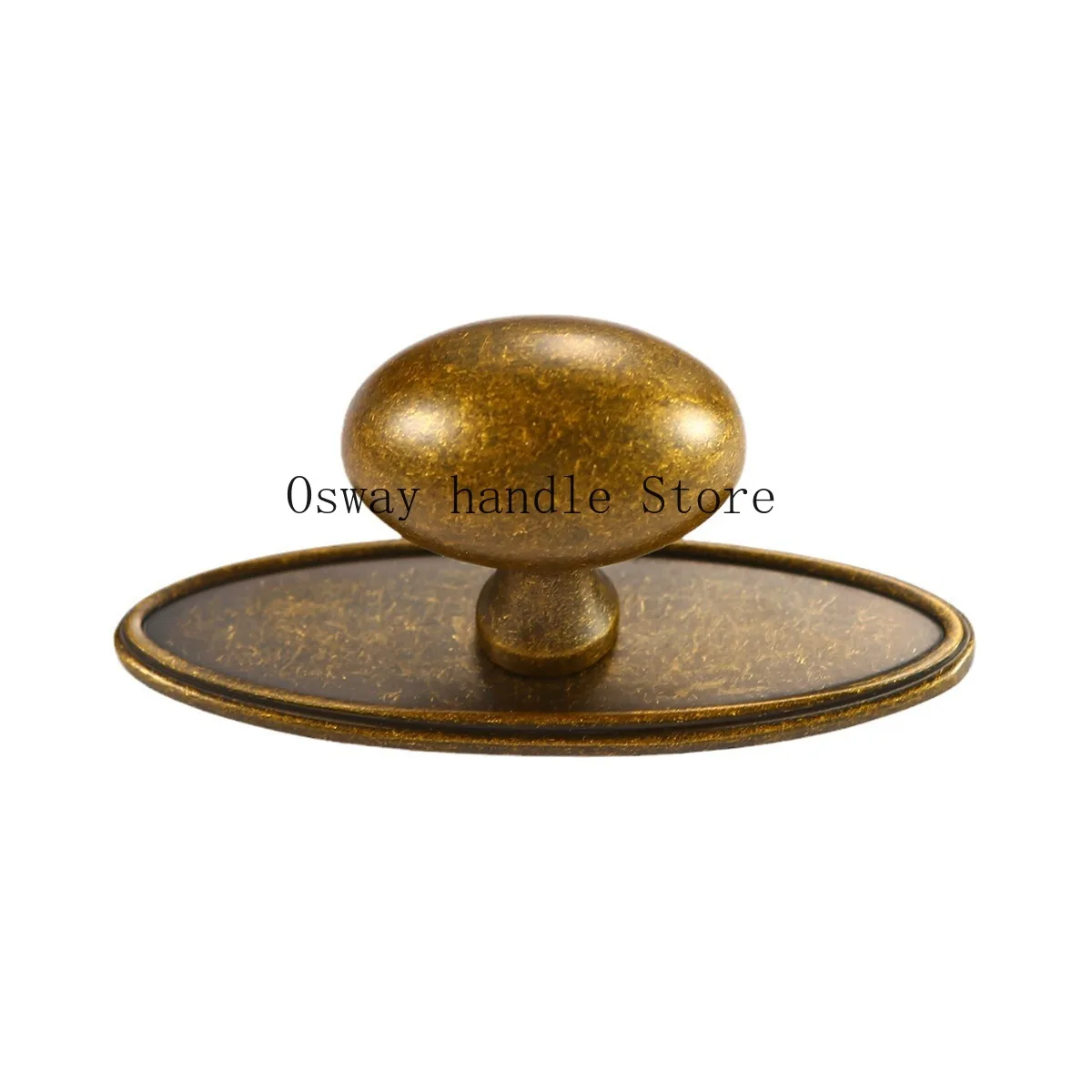 Old Antique Shell Handle Brass Furniture Wardrobe Cabinet Door Classic French Oval Handle