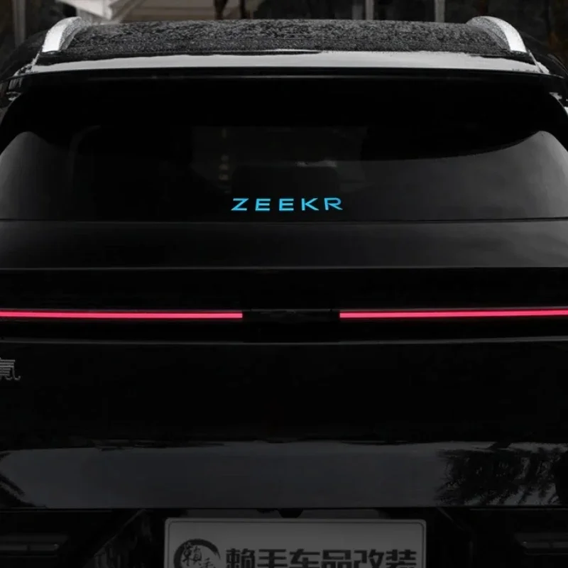ل ZEEKR 7X الباب الخلفي الإنجليزية تغيير لون لاصق غشائي رسالة تغيير لون فيلم لوازم السيارة الخارجية تعديل ملصق #6