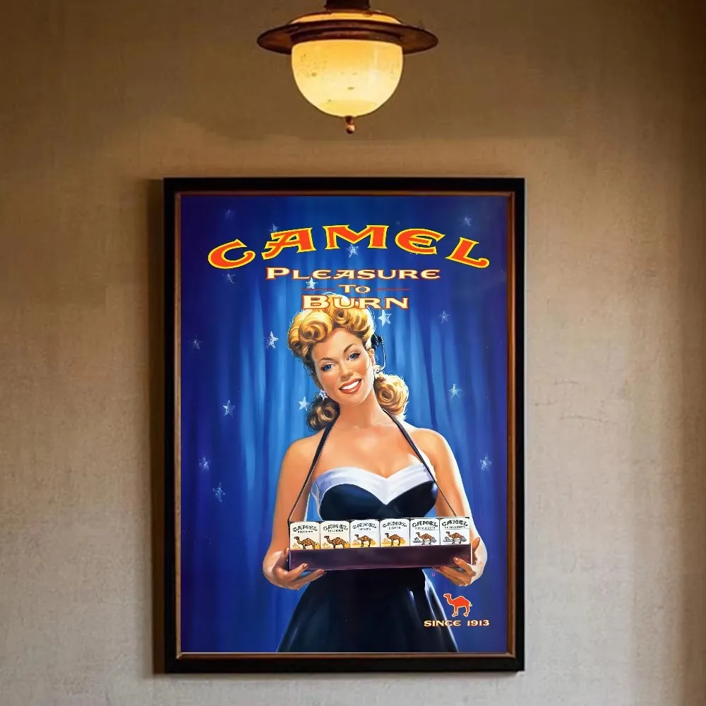 Vintage C-camel Cigarettes Poster Paper Printing Home Living Room Art Painting Decoration