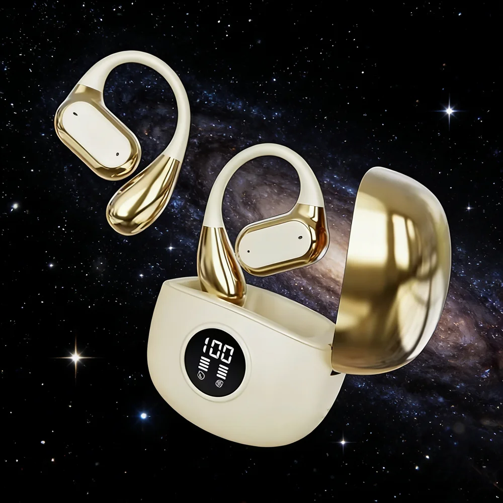 سماعات رأس رياضية أصلية بمشبك TWS، سماعة أذن مريحة وموسيقى جهير عميق معلقة تنطبق على الهواتف الذكية