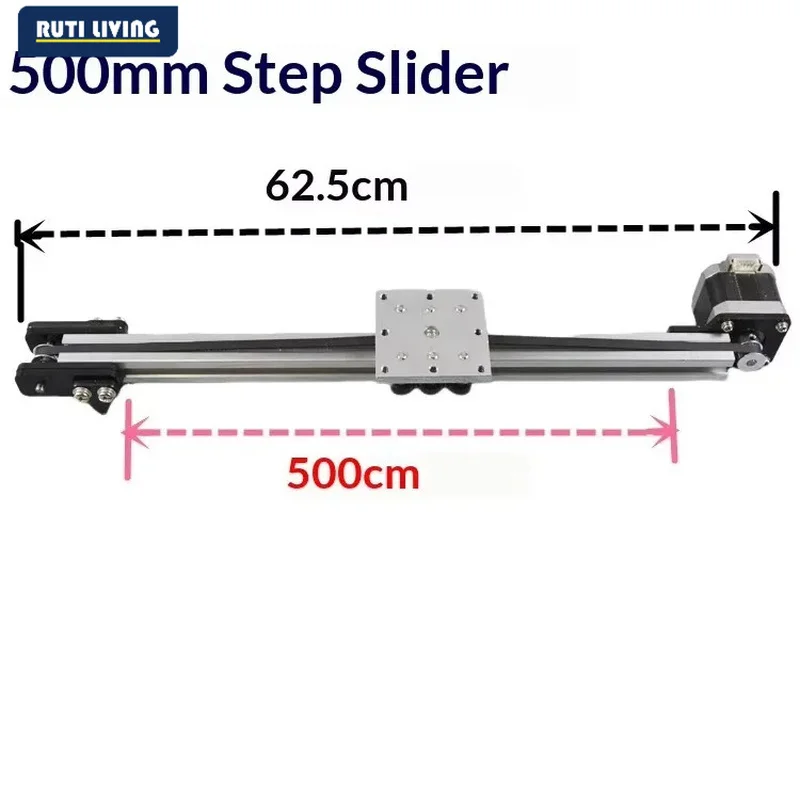 For Reciprocating Linear Track 42 Step Timing Belt Transmission High Precision Silent Slide Table Manual Sensor