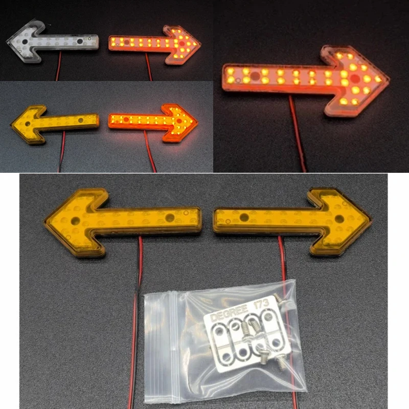 

Светодиодный указатель поворота, аксессуары для 1/14 Tamiya RC Truck Trailer Scania 770S Actros 3363 Volvo FH16 MAN TGX Автозапчасти