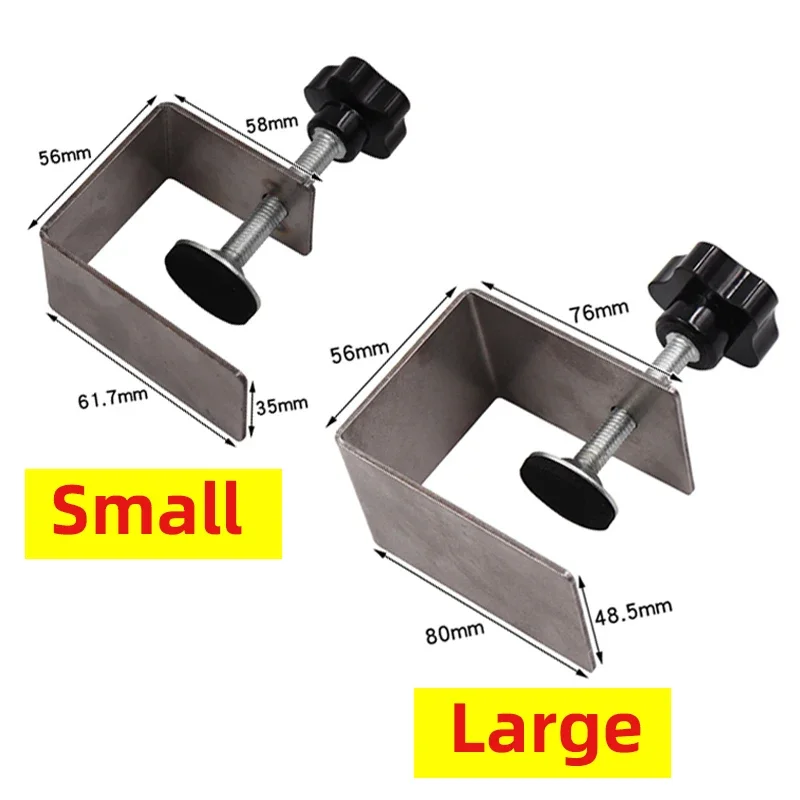 2 STUKS Roestvrij Stalen Kast Gereedschap Lade Front Installatie Bevestigingsklem Verstelbare Houtbewerking Jig Meubelaccessoires