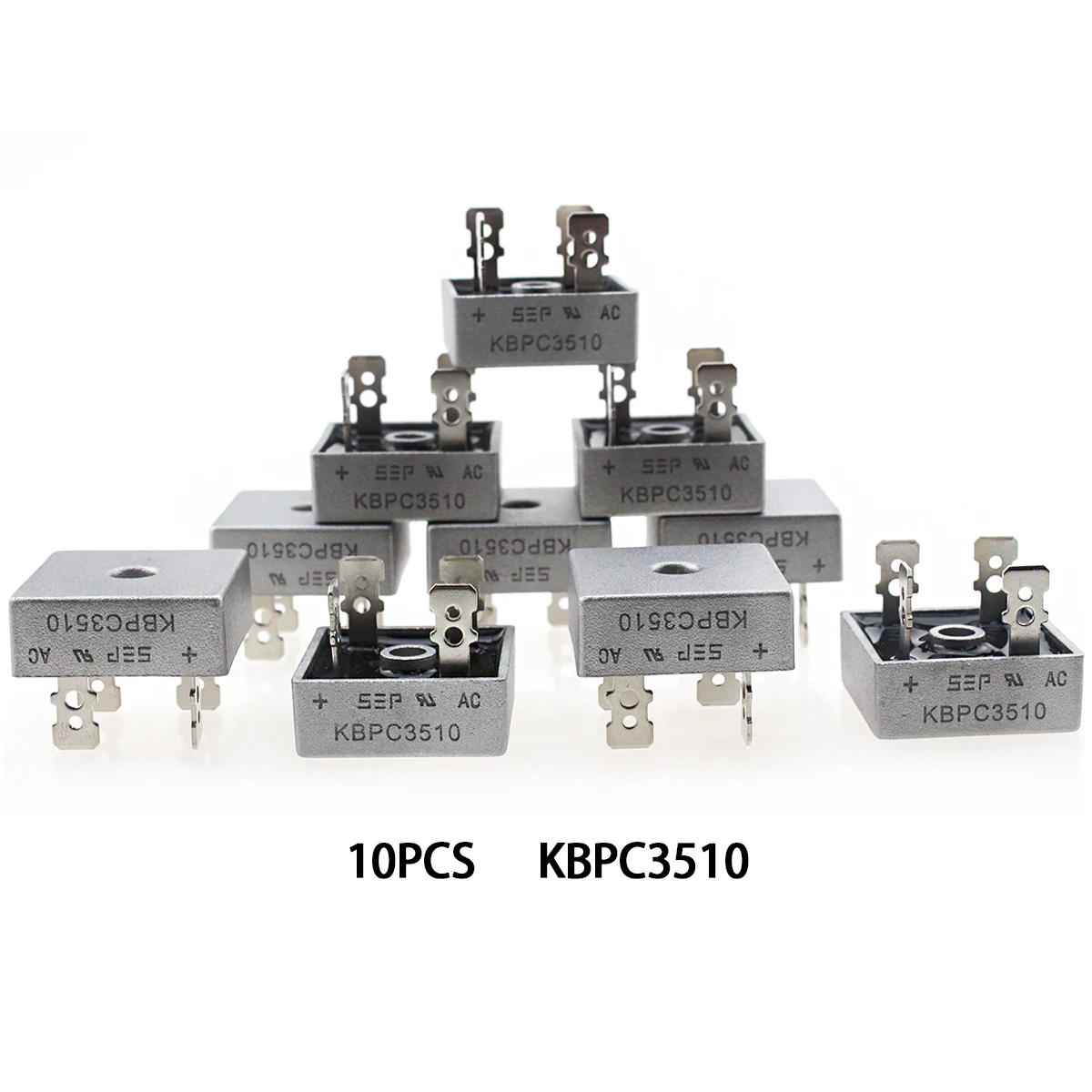 10PCS/Lot KBPC3510 Diode Bridge Rectifiers Diodes 35A 1000V KBPC 3510 Power Rectifier Diode Electronic Components