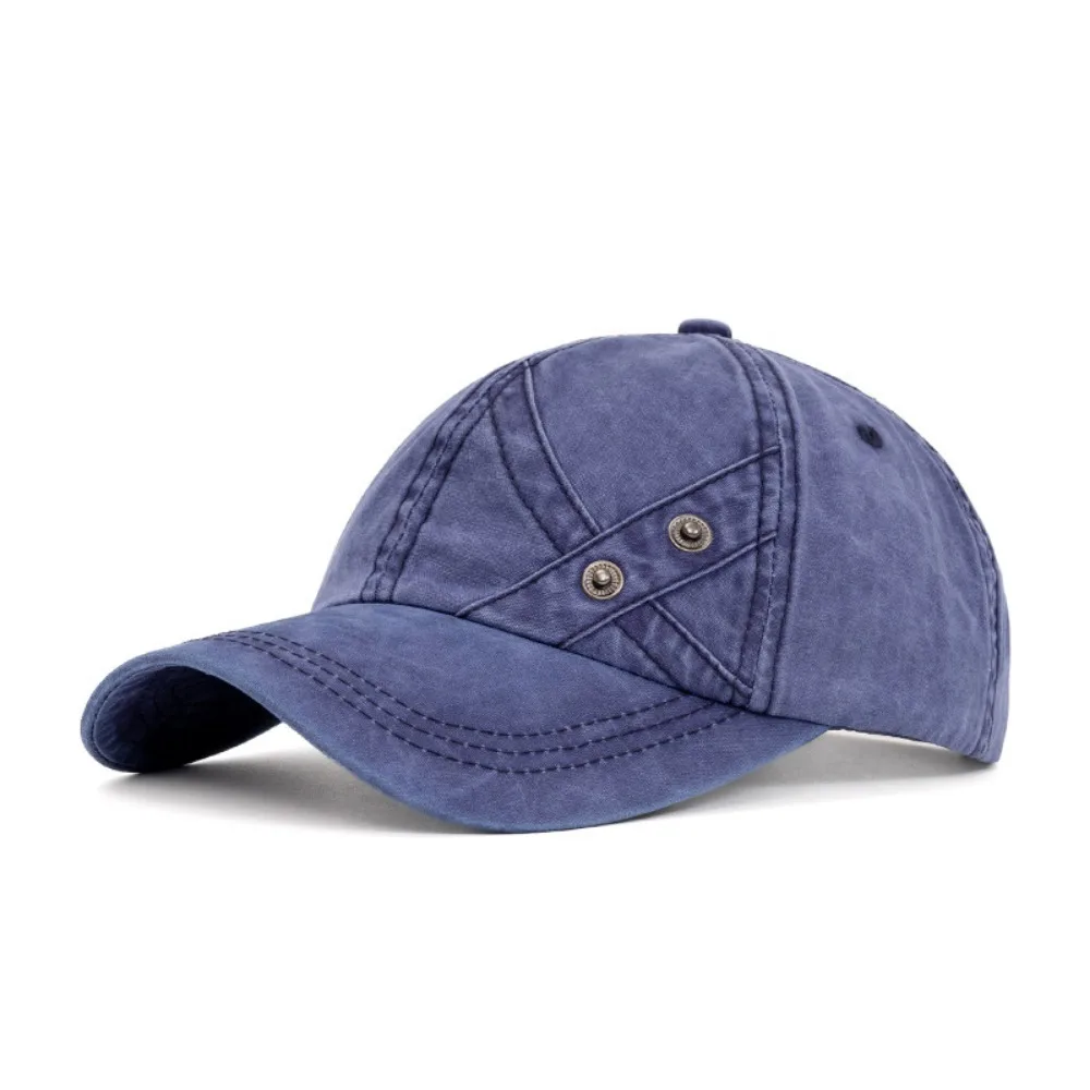 

Outdoor Washed Cotton Baseball Cap Adjustable Trucker Style Duck Tongue Cap Solid Color Hip Hop Dad Hat Men Women