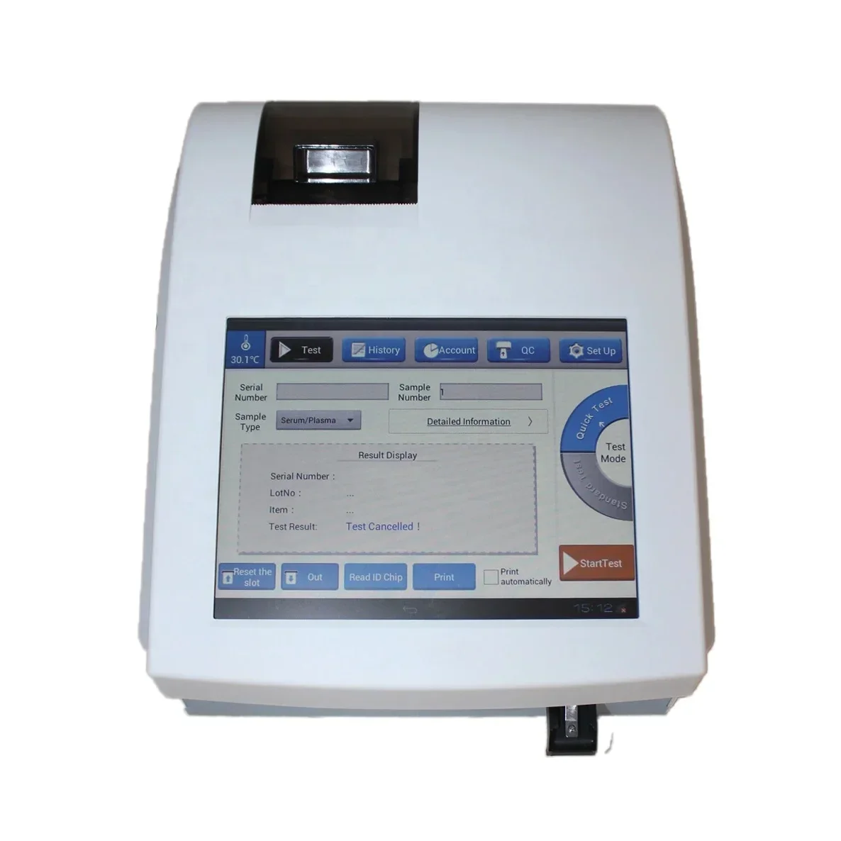 Wondfo Fincare Touch Screen Poct Fluorescence Immunoassay Analyzer