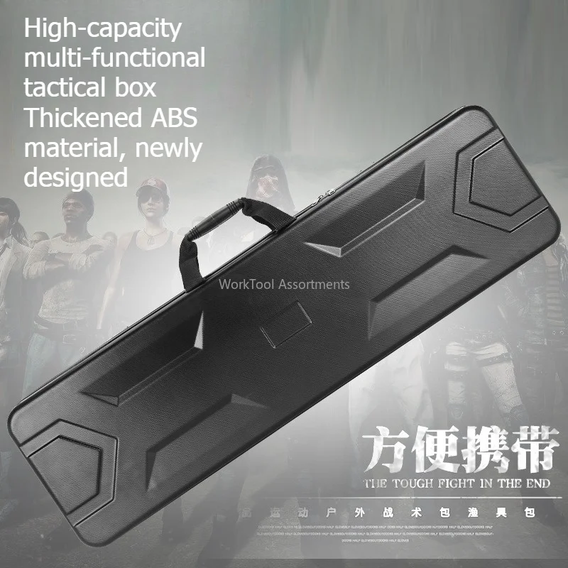 90 to 130 cm Shockproof Waterproof Tool Case Heavy Duty Handheld Shoulder Storage Box Thick Wear Resistant Material