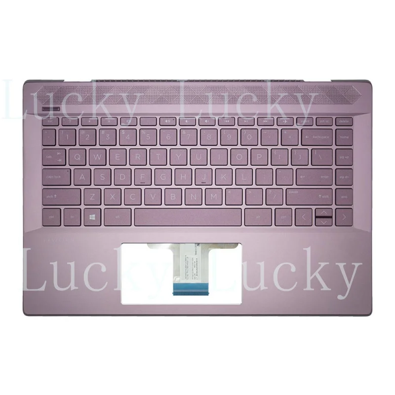 f   US Keyboard&PalmRest For HP 14-CE L51753-001 no backlit fingerprint Version New