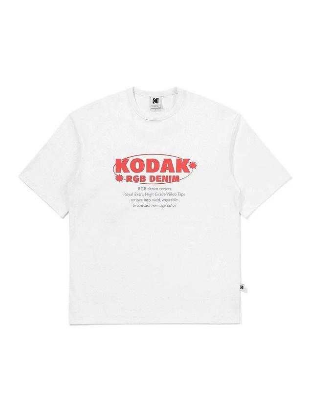 2026 Summer KODAK Big Logo T-shirt 100% cotton Men's and Women's Y2K Streetwear Short Sleeve fan gifts Y2K Tops