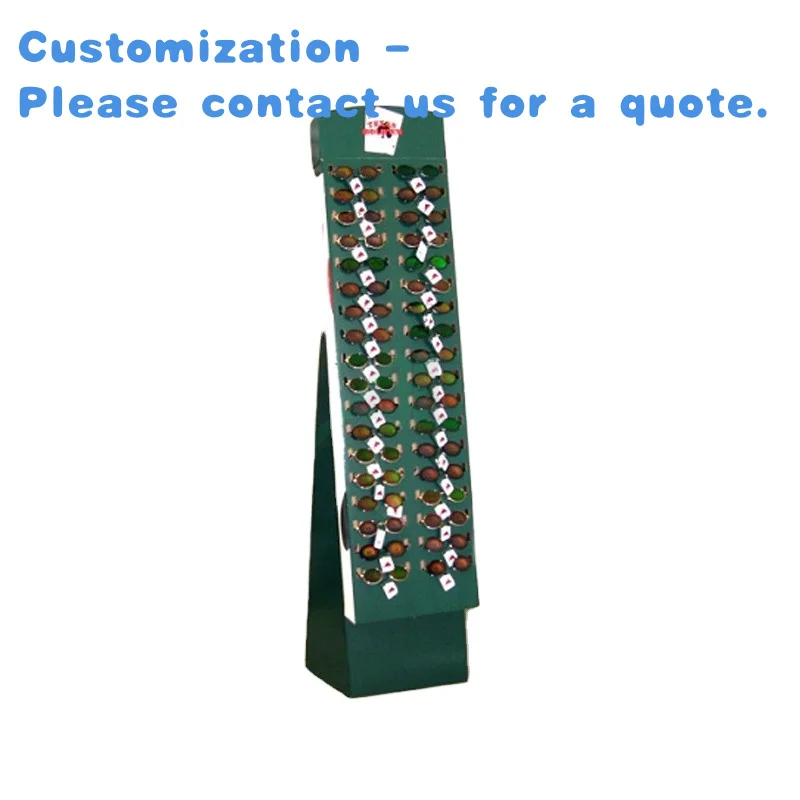

custom.Customized New Display Shelf Cardboard Sunglasses Floor Display Stand Retail Store Marketing