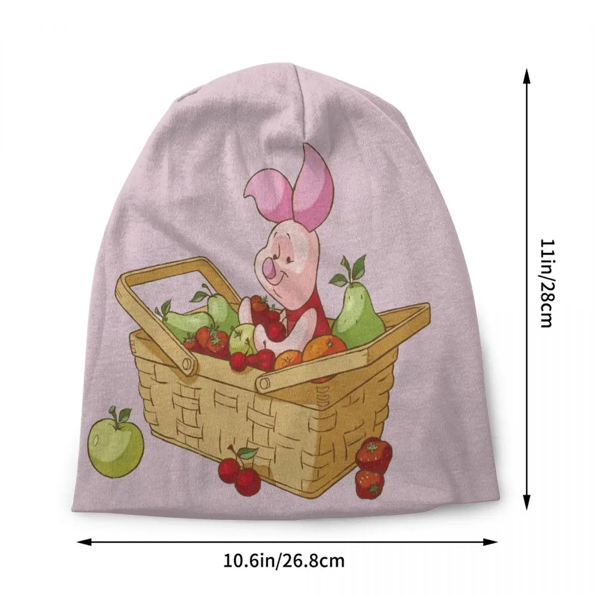 مخصص لطيف خنزير صغير Skullies Beanies قبعات الرجال النساء للجنسين الشارع شتاء دافئ الحياكة قبعة الكبار الخنازير فيلم كبير بونيه القبعات
