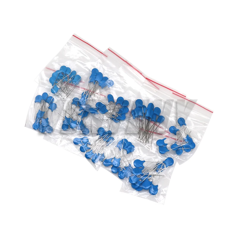 100PCS High Voltage Ceramic Capacitor Kit 2KV 2000V Capacitance Assortment Set 102K 221K 332K 471K 472K 561K 681K 821K