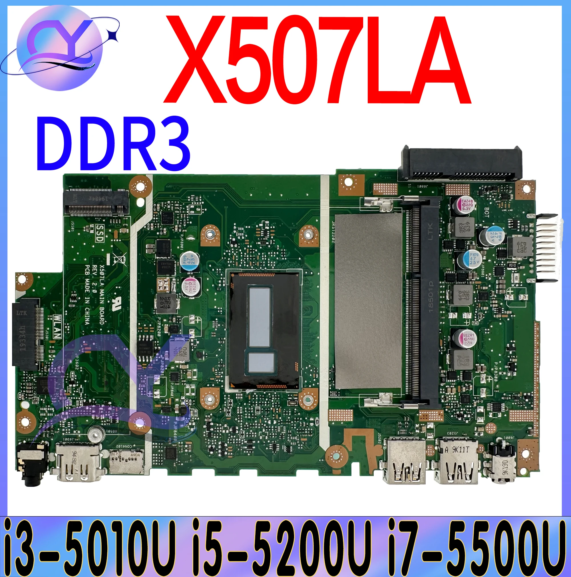 

X507MA Mainboard For ASUS X507MA X507M X507 F507 X507LA X507L Laptop Motherboard With Pentium N5000 N4000 i3 i5-5th 100% Working