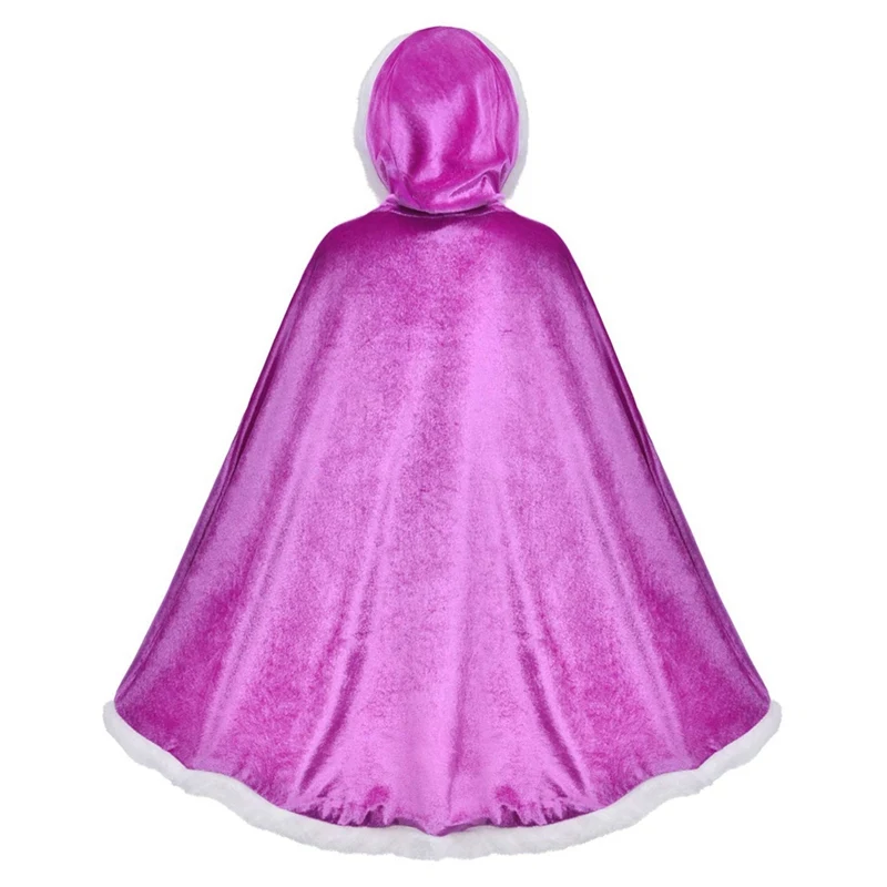 Christmas Children Cloak Princess Cloak Hood Costume Girls Red Cap Cloak Children Anime Cosplay Cape Halloween Kids Clothing