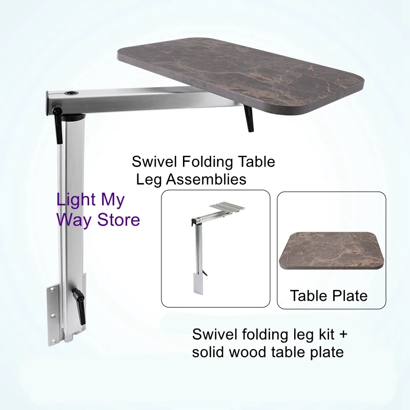 RV movable table legs swivel hidden bracket pull-out business B car rear counter seat removable modification table legs