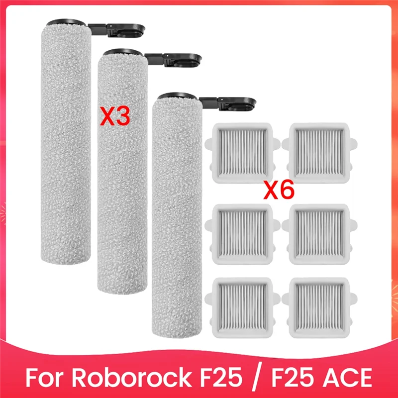

A56T-For Roborock F25 Roller Brush For Roborock F25 Vacuum Cleaner Parts Filter For Roborock F25