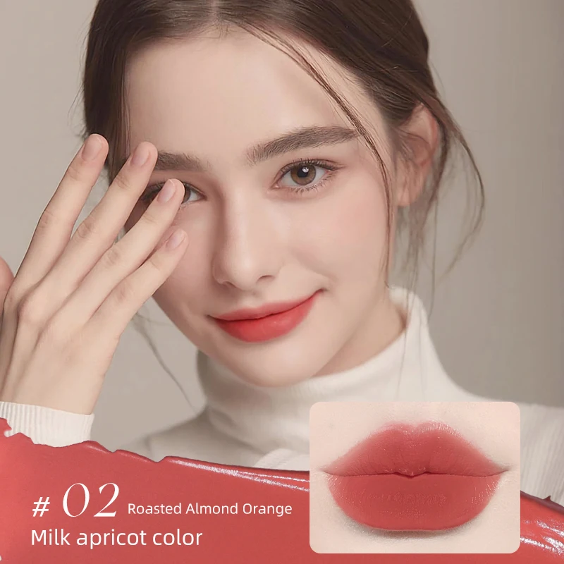 NOVO Soft Pink Mist Cotton Candy Lip Cream Soft Milk Mist Matte Lip Gloss Delicate Student Daily Versatile Lip Gloss