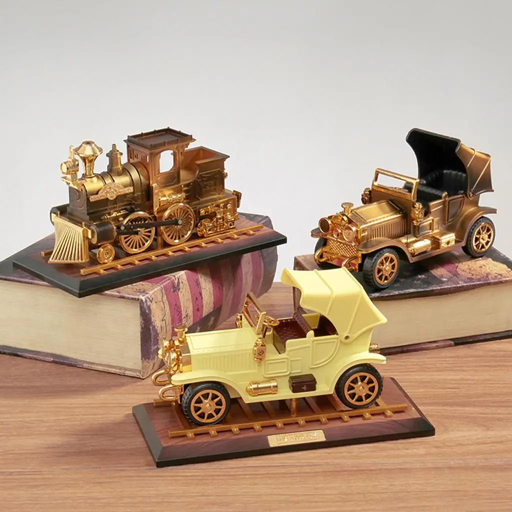 Creative Car Shape Musical Box Mechanism with Base, Play " The Sky"