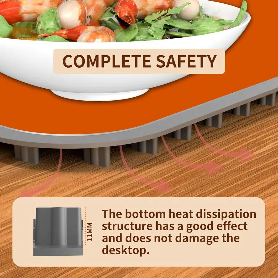 

2025 Food Warming Mat, 15x23.6Inch 9-Level Temperature Adjustment, Multi-Functional Food Heater for Parties and Daily