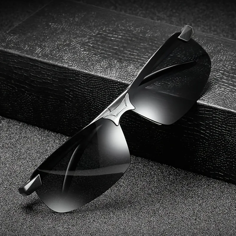 

Half-Frame Night Vision Decorative Glasses for Men and Women Stylish Eyewear for And Night Driving
