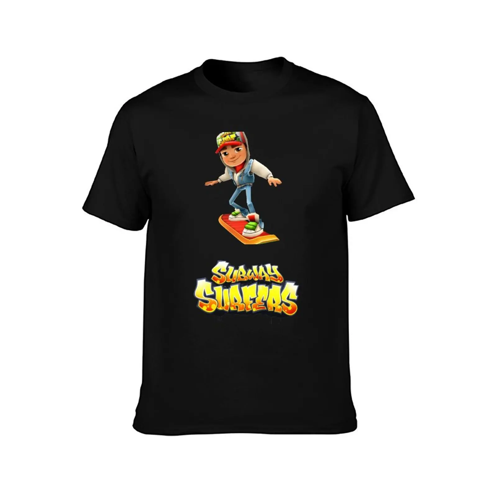 subway surfers T-Shirt boys whites designer shirts korean fashion Aesthetic clothing T-shirt men