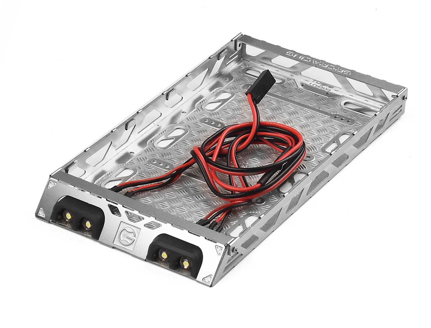 Metal Silver Roof Rack for 1/18 RC Crawler TRX4-M SCX24 Chevrolet K10 Defender Bronco Upgrade Parts