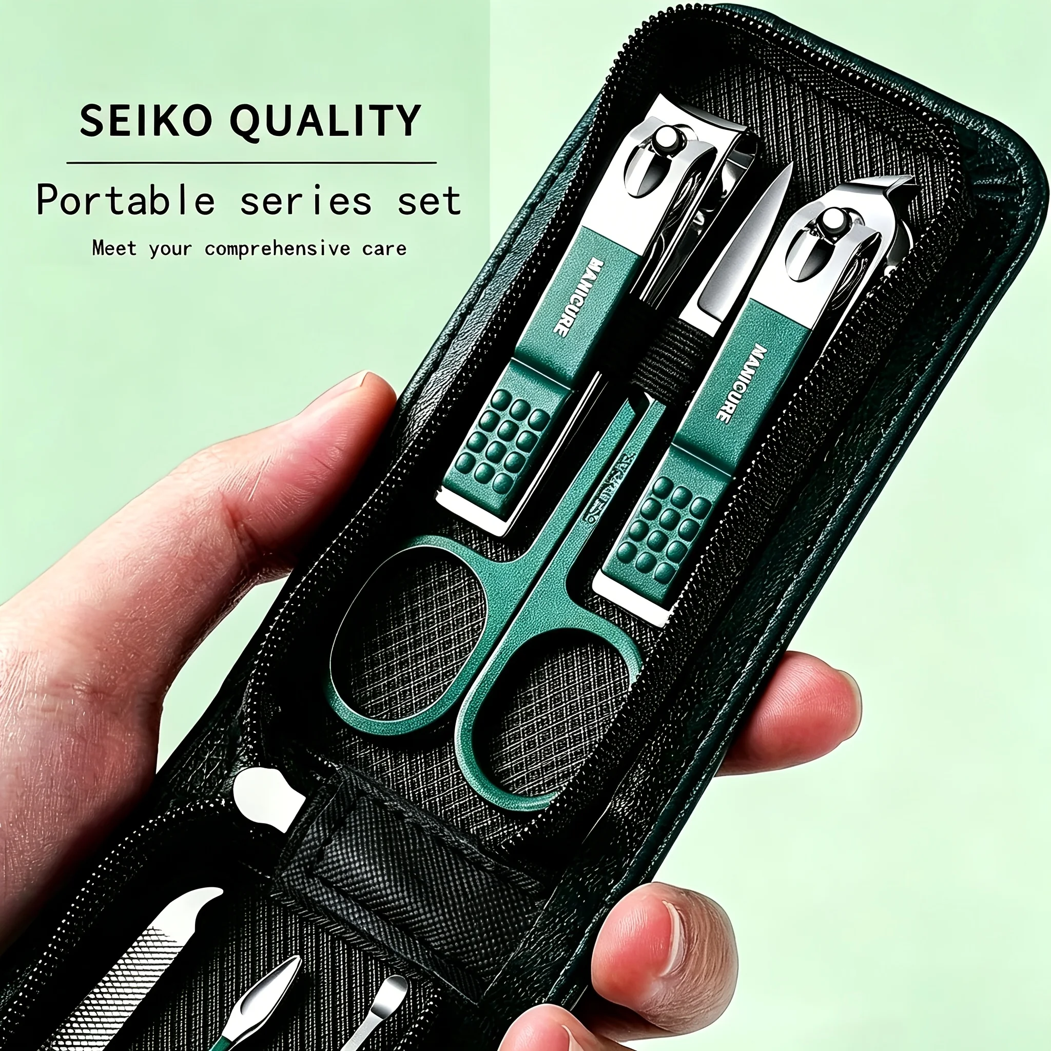 Nail Care Kit Mens - 고급 스테인리스 스틸 손발톱 관리 키트,