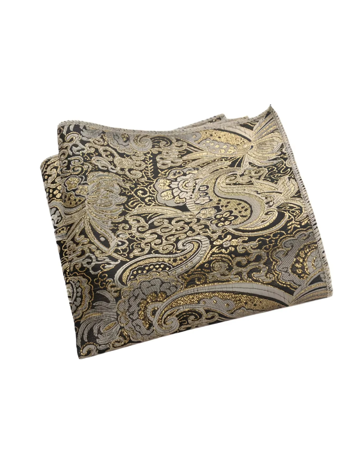 Lenço de Bolso Masculino, Lenço de Bolso Britânico Retrô com Estampa, Lenço de Bolso para Terno