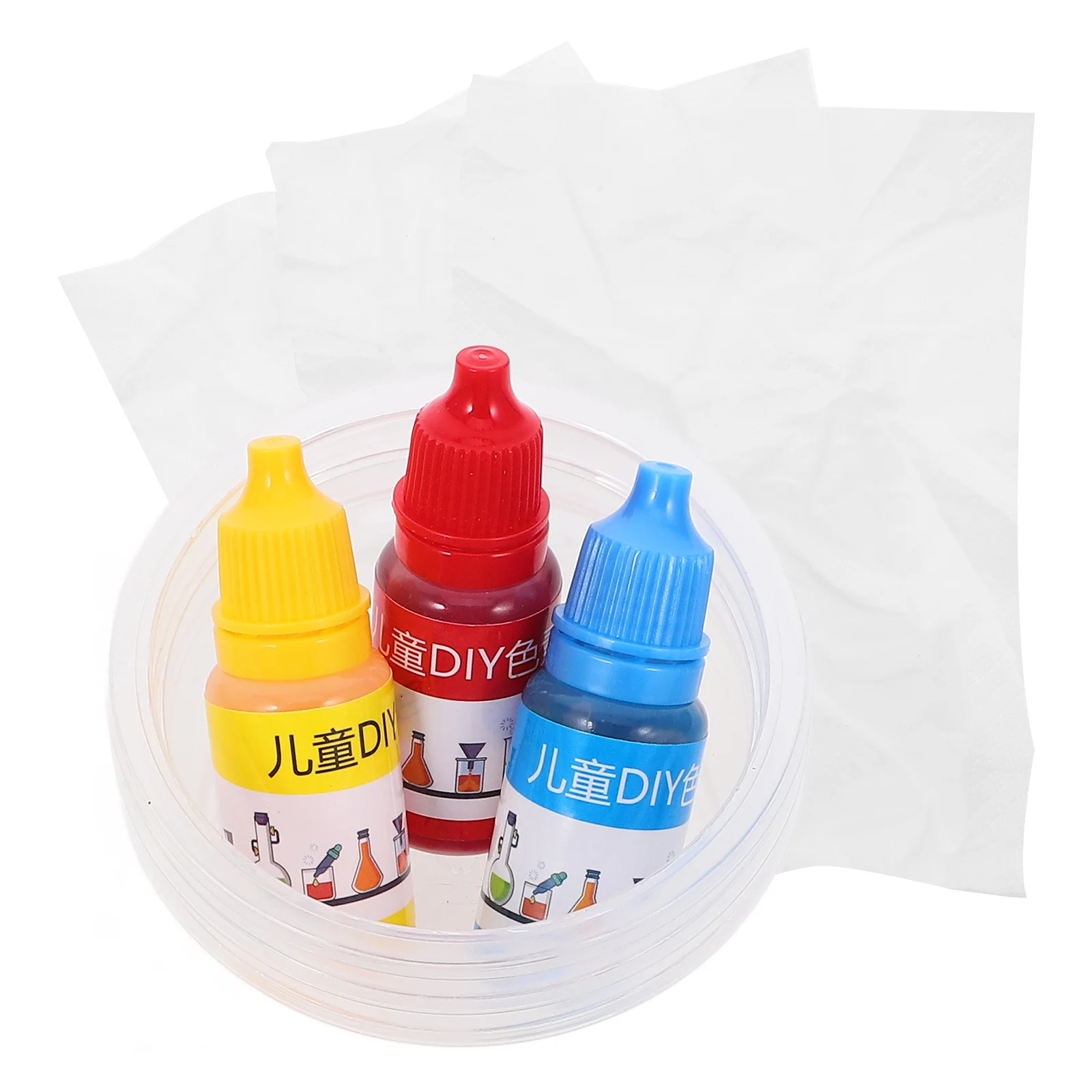 1Set Kids Science Experiment Kit Color Transferring Materials Set Educational DIY Project for Learning Cognitive Development