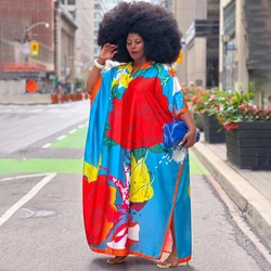 African Dress For Women Plus Size Print Long Wedding Party Dress Evening Gowns Traditional Dashiki Clothing Kaftan Robe