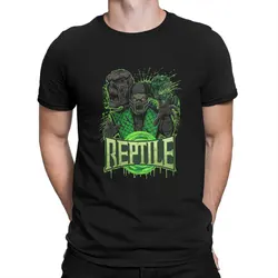 REPTILE T-Shirts for Men Mortal Kombat Mk Games Funny Tees Round Collar Short Sleeve T Shirt Party Clothing