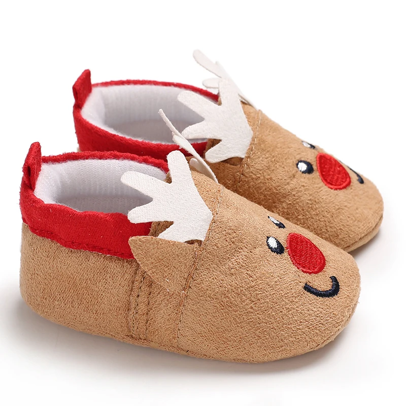 Christmas Winter Warm Cute Cartoon Children's Anime 0-18M Baby Boots Sneakers Christmas Role Playing